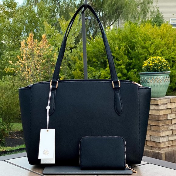 NWT Tory Burch Emerson Top Zip Tote & Wallet Set - Picture 2 of 6